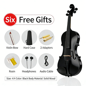 <span class=keywords><strong>Violon</strong></span> 4/4 professionnel électrique avec micro - Haute qualité pour adultes, concerts et performances professionnelles - Product Image 4