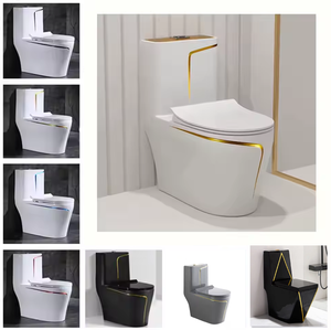 Phòng tắm tầng gắn thông minh Nhà vệ sinh bát sứ thiết bị vệ sinh WC Siphon Đỏ bừng một mảnh nước Closet commode nhà vệ sinh thiết lập - Product Image 2