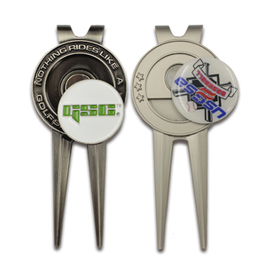 High Quality Custom Color Shape Blank Brand Logo Magnet Metal <b>Golf</b> Divot Tool Bottle Opener Hat Clip Repair Ball Marker 27th - Product Image 3