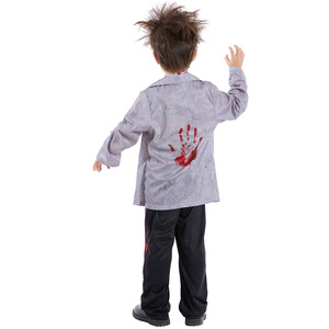 Costume d'Halloween pour garçons Nouvel uniforme étudiant gris d'Amazon avec robes Cosplay <span class=keywords><strong>Zombie</strong></span> & Vampire pour enfants - Product Image 3