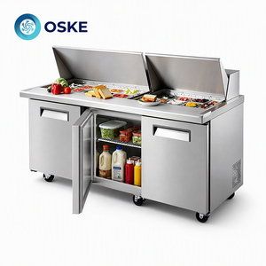 Comptoir Réfrigéré Commercial pour Salades et Buffets, Faible Niveau Sonore, Idéal pour Cafés, Délires et Présentation d'Aliments Froids - Product Image 1