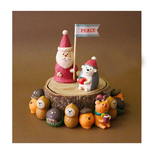 Christmas Resin Animal Figurines Dolls Indoor Decorations Desktop <b>Car</b> <b>Ornaments</b> Matte Finish DY1786 - Product Image 4