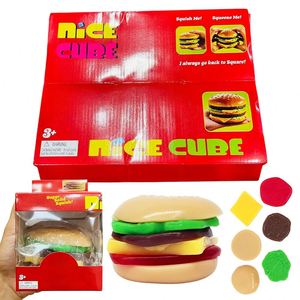 Juguetes Antiestrés de Hamburguesa Desmontables de 6 Piezas (RTS) con Capas Suaves y Pegajosas para Niños - Envío desde Almacén de EE. UU. - Product Image 1