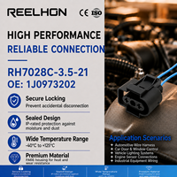 Conector Automotriz Sellado de 2 Pines Impermeable para Cableado Eléctrico, Modelo 7028C-3.5-21, Conexión Automática