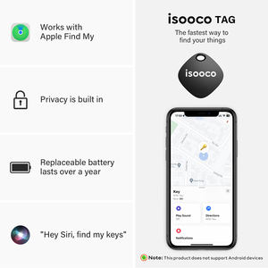 Localizador GPS Inteligente ISOOCO Compatible con IOS Findmy para iPhone 16/17, IP67, Plástico Resistente, Control Remoto, Dispositivo de Rastreo para Equipaje - Product Image 3