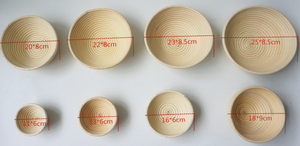 Cesto di prova del pane a lievitazione naturale fatto a mano cesto di prova del pane Banneton con fodera di stoffa ovale cesto di impermeabilizzazione - Product Image 6
