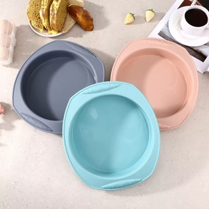 Silicone Baking Pan Round 26x23x4.8cm Dishwasher Safe For Baking Pizza Tools - Product Image 2