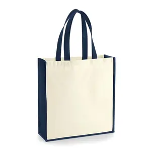Sac fourre-tout en toile Westford Mill Shopper Gallery, merchandising personnalisé - Product Image 4