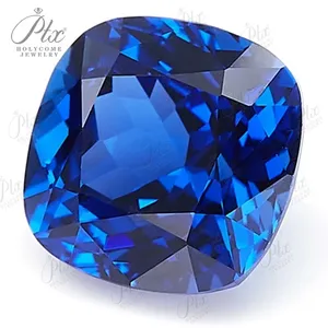 Lab Grown Sapphire Cushion Shape <strong>Natural</strong> Blue Brilliant Cut VVS1 <strong>Loose</strong> Stone Pass <strong>Diamond</strong> Tester AGL Certificate High Quality - Product Image 3