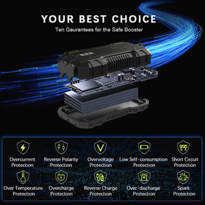 Портативное зарядное устройство, пусковое устройство, аварийный инструмент, аккумулятор, 12 В, <span class=keywords><strong>OEM</strong></span>, автомобильный стартер с воздушным компрессором - Product Image 5