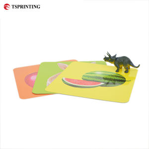 Échantillon gratuit de <span class=keywords><strong>cartes</strong></span> personnalisées recyclables Service d'impression Livres interactifs pour enfants pour animaux et fruits Impression de <span class=keywords><strong>cartes</strong></span> en papier d'art à couverture rigide - Product Image 1