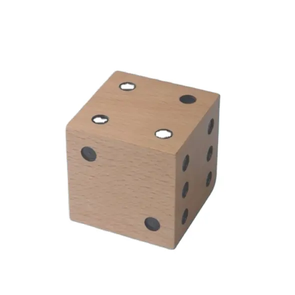 Best Selling Handmade Eco Friendly 3D Wooden Domino Stacking Cube Dice puzzle Wooden interlocking puzzle wooden game for kids