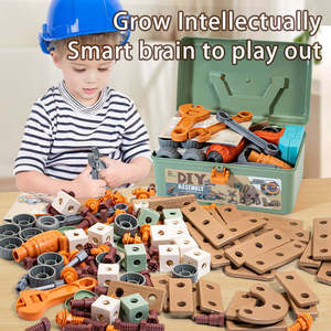 Cassetta degli Attrezzi Fai-da-Te <span class=keywords><strong>per</strong></span> <span class=keywords><strong>Bambini</strong></span> con Trapano Elettrico, Set di Costruzione da 158 Pezzi, Giocattolo Educativo STEM <span class=keywords><strong>per</strong></span> Ragazzi e Ragazze - Product Image 5