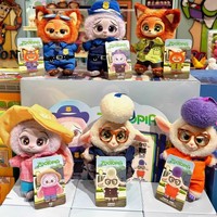 100% Original Vente en Gros pour Disney Zootopia Pendentifs Poupées en Peluche PVC Écologiques Boîte Mystère Jouet en Peluche Boîte Surprise