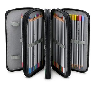 <span class=keywords><strong>Trousse</strong></span> à crayons en toile personnalisée <span class=keywords><strong>de</strong></span> haute qualité à 4 couches Boîte à crayons <span class=keywords><strong>de</strong></span> couleurs avec poignées Sacs à crayons <span class=keywords><strong>de</strong></span> grande capacité pour fournitures d'art scolaire - Product Image 2