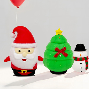 Nouveaux styles de jouets anti-stress Père Noël pour enfants, jouet anti-stress Kawaii en forme de sapin de Noël, cadeau anti-stress - Product Image 2