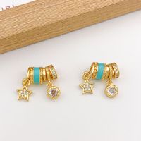 Pendentif Breloque Plaqué Or en Laiton et Micro-Sertissage de Zircons pour Fabrication de Colliers et Bracelets DIY - Grande Vente