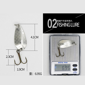 เหยื่อตกปลาแบบสปินเนอร์ 5.54 กรัม สีทอง เงิน ทองเหลือง อุปกรณ์ตกปลาน้ำจืด - Product Image 5