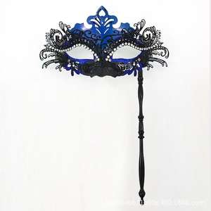 Маскарадная маска с палочкой для женщин и мужчин, Венецианская маска для лица для выпускного бала, Марди-Гры - Product Image 6