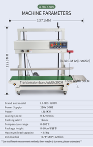 Otomatik dikey büyük boy çanta mühürleyen sürekli bant yapıştırma makinesi - Product Image 6