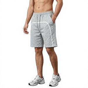 Shorts Bermuda en Coton Gris Côtelé pour Homme avec Bande Latérale et Cordon de Serrage à la Taille, Séchage Rapide, Décontracté, Écologique, Bangladesh - Product Image 1