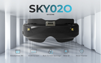 Lunettes FPV SKYZONE SKY02O 5.8G 48CH avec récepteur SteadyView Diversity, écran OLED 640x400, suivi de tête, ventilateur et DVR pour drone RC