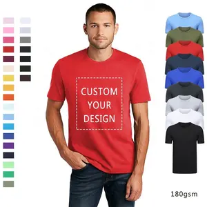 Best price custom design t-shirt with logo printing wholesale unisex printing custom logo 100% cotton 180 grams blank tshirt