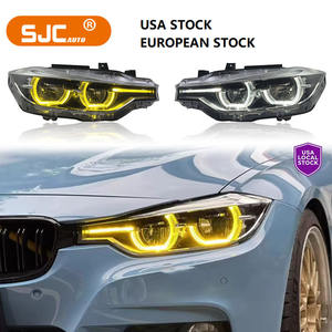 BMW F30 için SJC oto farlar F31 F35 2013-2019 aydınlatma sistemi far çift renkli DRL tak ve çalıştır ön araba ışıkları parçaları - Product Image 1