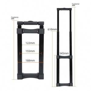 Valise à roulettes professionnelle haut de gamme, réglable, imperméable, écologique, légère, avec poignée personnalisée en acier inoxydable, à parois souples - Product Image 2