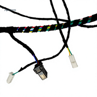 Rangkaian Kabel Chassis Bodi Kendaraan Multi-Kabel Konektor Hitam Kustom Kabel Otomotif OEM 12V 24V