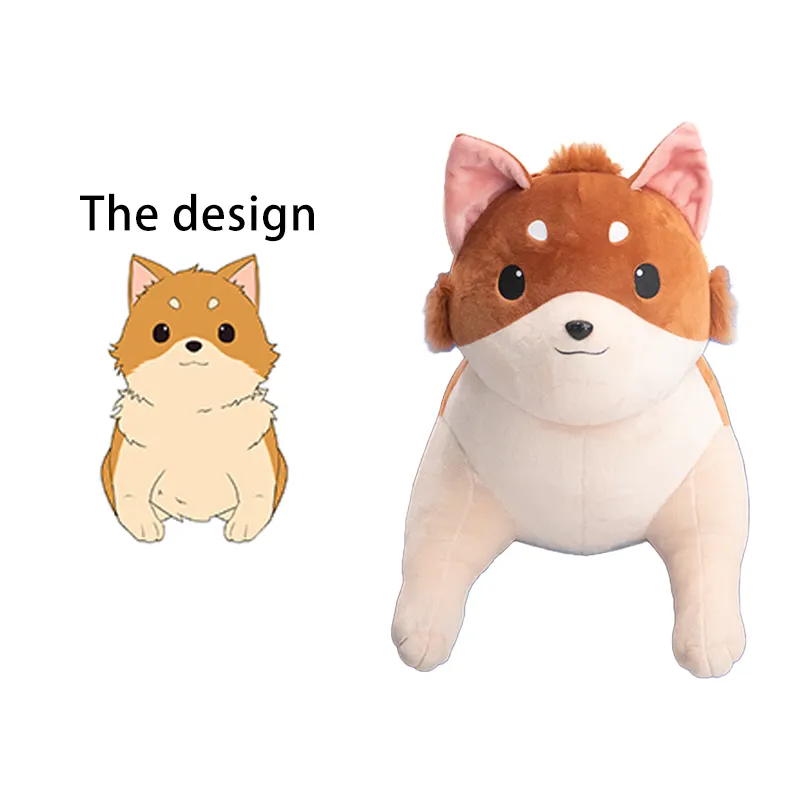 OEM ODM Large Size Custom Made Creative Dog Plush Doll Toys Promotional Cute Animal Soft Toys Stuffed Plush Toys For Kids