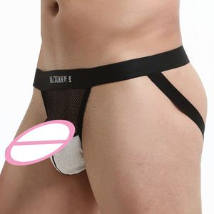 Chất lượng cao bán backless mông kaixuan người đàn ông Đồng Tính bán buôn nhà máy lưới jock dây đeo đồ lót cho nam giới Net Jockstraps - Product Image 1