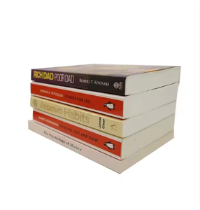 Livres Romans 12 Règles de Vie Psychologie Père Riche Père Pauvre Atomic Habits Impression de Romans Couverture en Papier d'Art - Product Image 4