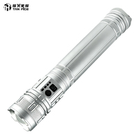 Lampe torche d'urgence à sept couleurs super lumineuse, étanche IP65, 1000+ lumens, faisceau de 1000 m, zoom télescopique, en alliage d'aluminium, LED extérieure