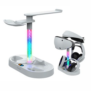 Estación de Carga IPEGA PG-P5V001 para Auriculares PS5 <span class=keywords><strong>VR2</strong></span> y Dos Controles PS5, Base de Carga con Pantalla LED RGB - Product Image 1