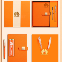 Ensemble de carnet de notes en cuir avec reliure cousue, planificateur A5 personnalisé, stylo à encre gel, couverture rigide, ensemble cadeau d'affaires