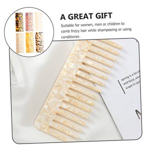 Pettine del 2023 di Gran Successo con Logo Personalizzato, a Denti Larghi 4MM in Acetato di Cellulosa, Districante e Antistatico - Product Image 4