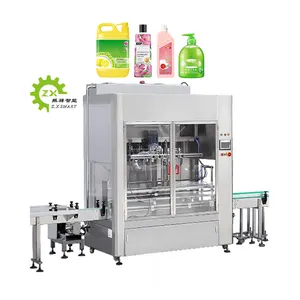 Carton Packing Type Packing Laundry Detergent Paste Pouch Plastic Bottle Liquid Filling Machine