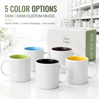 Kit de Peinture DIY en Céramique pour Tasses – Tasses Vides Personnalisables, Stylos Aquarelle, Marqueurs Craie, Boîte Cadeau, Qualité Alimentaire, Anti-Fuite