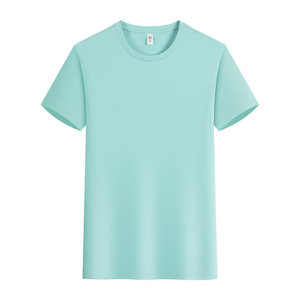 Customized T-Shirt Short Sleeve Solid Color Polyester 145g For Events Work Advertising Cultural Class Uniforms DIY - Product Image 4