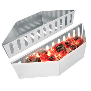 2 Pcs <span class=keywords><strong>Char</strong></span> <span class=keywords><strong>Basket</strong></span> Charcoal Briquet Baskets Pour Bouilloire Bbq Grills Accessoires Set Briquet Holder - Product Image 1