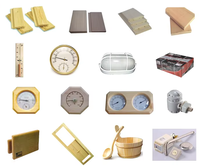 Termometer Sauna Modern kualitas tinggi, lampu Sauna, aksesori alat Sauna cocok untuk ruang uap