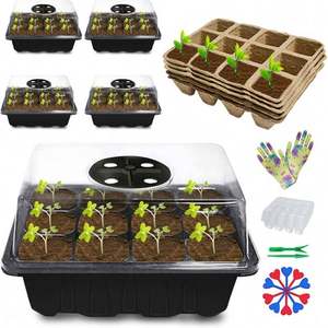 XiMan Customized 1020 <strong>Growing</strong> Flood Drain Flat <strong>Tray</strong> <strong>10x20</strong> Microgreens <strong>Trays</strong> with Deep Holes Plastic PS Disposable Eco-Friendly - Product Image 4