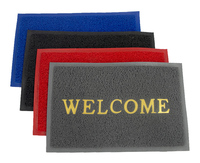 Tapis de bienvenue en PVC pour entrée de maison, intérieur/extérieur, antidérapant, imperméable, pour couloir