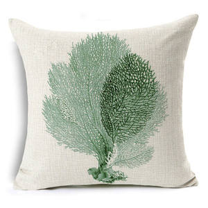 Taie d'oreiller en lin 18x18, Style européen simple, imprimé à la main, décoration de chambre à coucher, vente en gros - Product Image 2