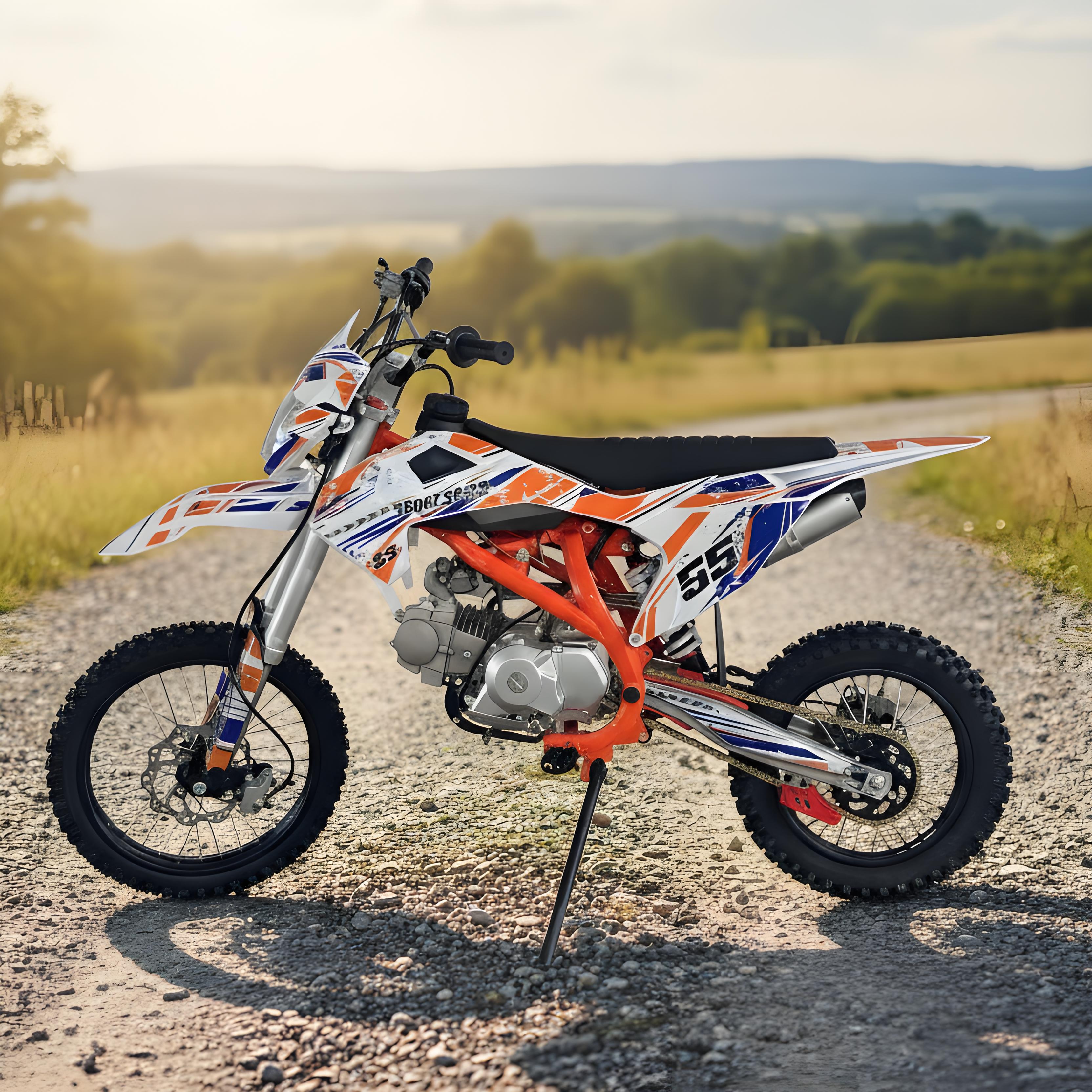 Dirt Bike Red Bull 125cc High-Speed Motorcycle Performance