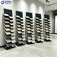 Présentoir sur pied en métal pour échantillons de pierre personnalisés – Idéal pour la présentation de quartz, granit, marbre, céramique, mosaïque, carrelage et revêtements de sol en bois en showroom