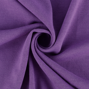 Tela de Punto Acanalado 1x1 de 170 cm y 200 GSM, Mezcla de Poliéster, Rayón y Spandex, Tejido de Rayón y Elastano para Camisetas Básicas - Product Image 1