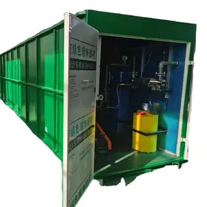 qingdao jinwantong compacted MBBR package sewage treatment plant cartridge 20-100m3 MBR membrane sewer treatment plant agua