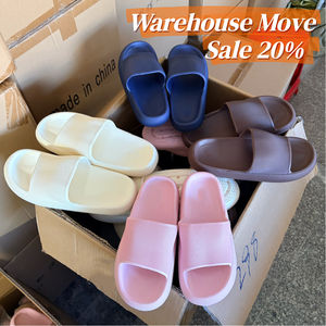 รองเท้าแตะในบ้านแบบนุ่มสบายสำหรับผู้หญิงและผู้ชาย ฤดูร้อน พื้นหนา สวมใส่สบาย ไม่ลื่น ผลิตจาก EVA เหมาะสำหรับใส่ในบ้านและสปา - Product Image 1